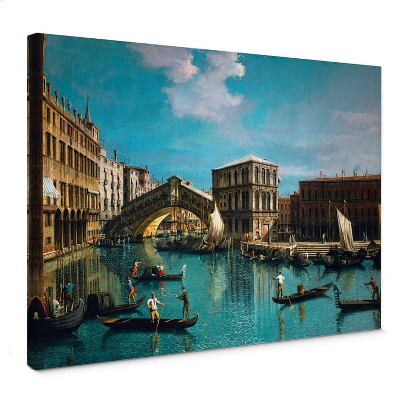 Obraz na płótnie Canaletto - Most Rialto w Wenecji