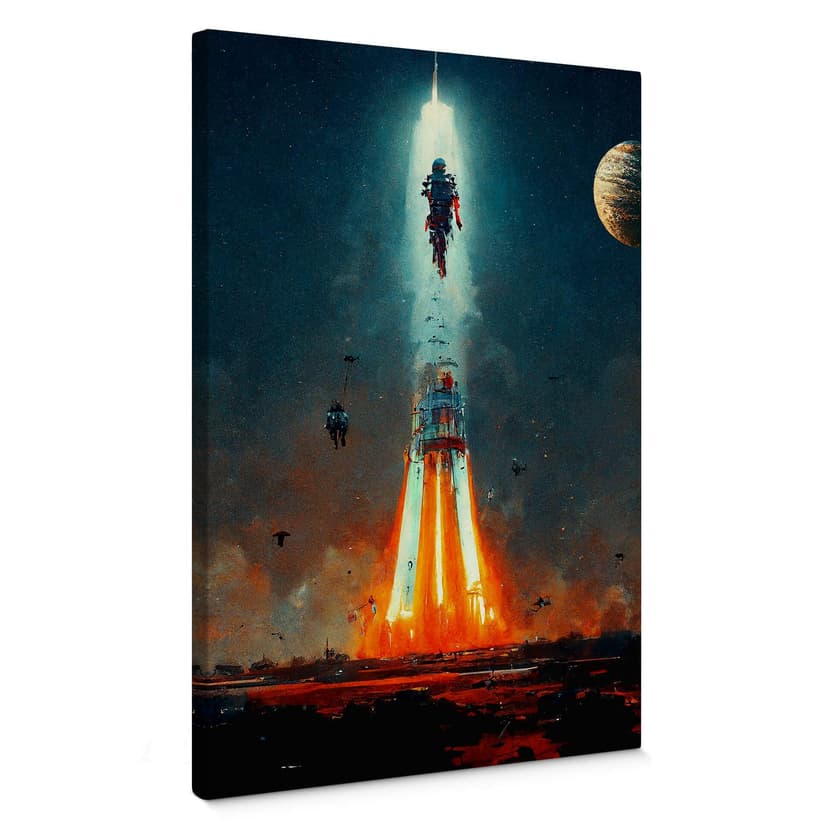 Obraz na płótnie Heine - W kosmos - Start rakiety - Astro Cruise