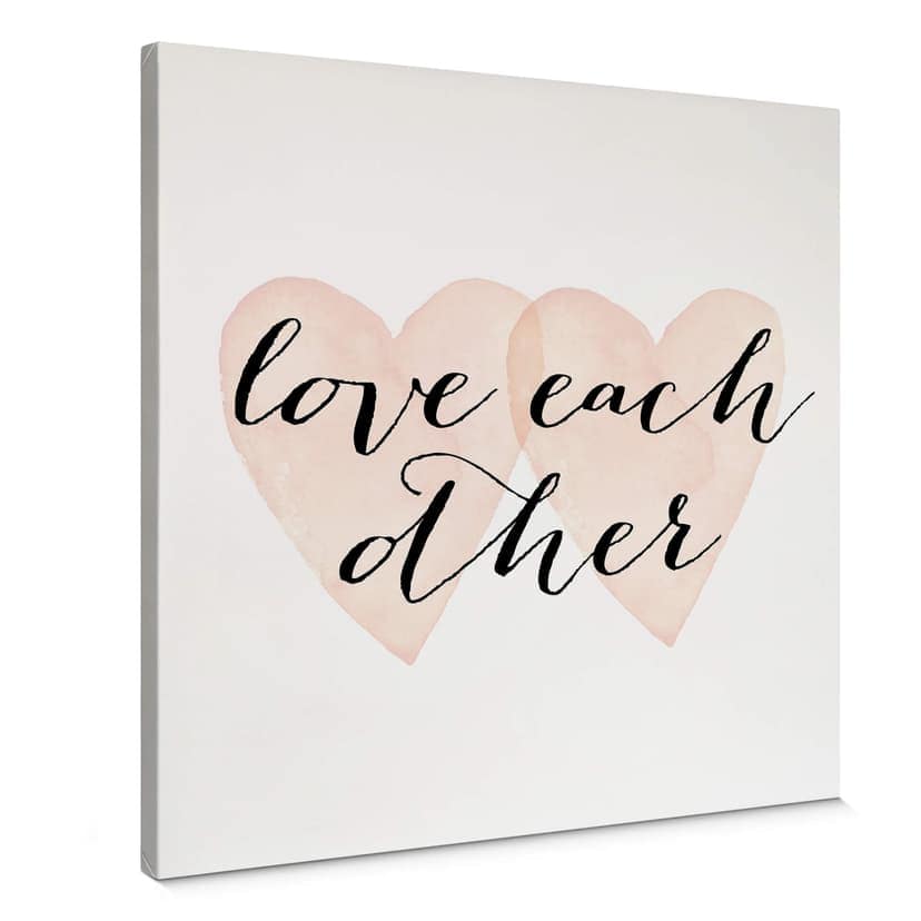 Obraz na płótnie Confetti & Cream - Love each other