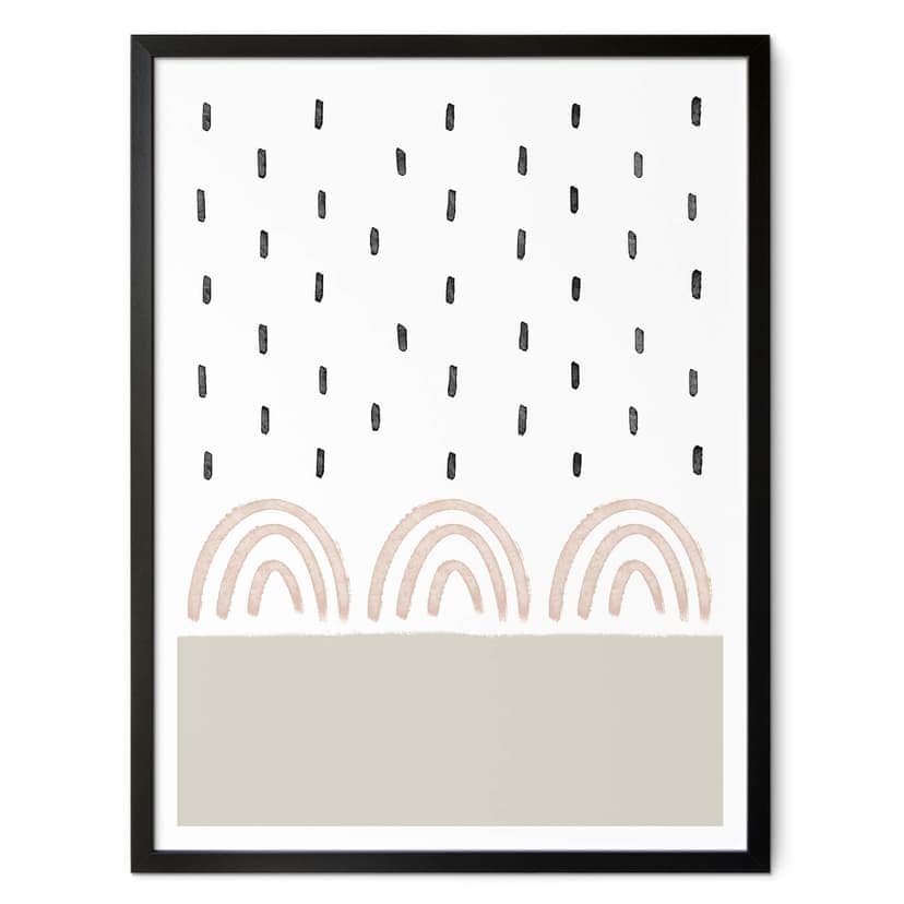 Plakat uplusmestudio - Deszcz i kokardy