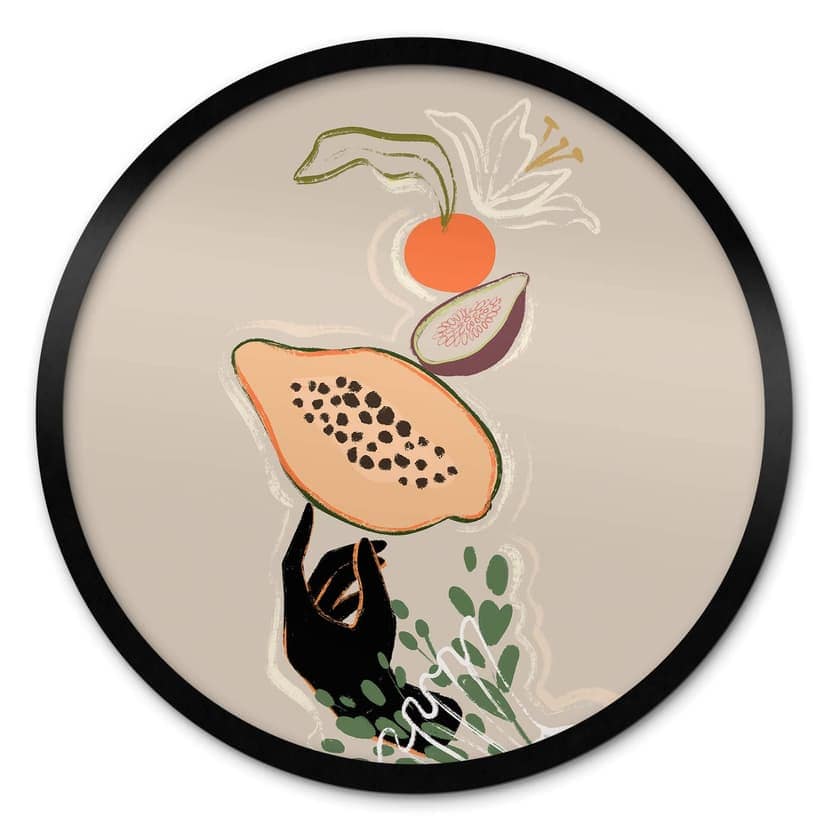Plakat Arty Guava - Papaya Balance - okrągły