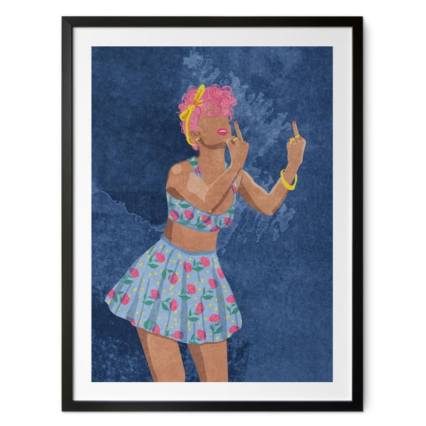 Plakat Rockabilly Girl: Nie twoja dziewczyna - Oltmanns