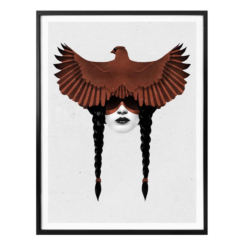 Plakat Irlandia - Ciemny kardynał