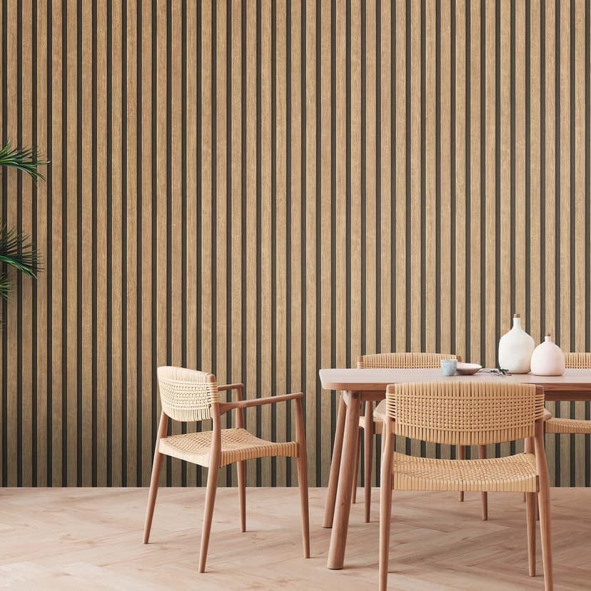 Tapeta 3D vertical blind - tapeta włókninowa o wyglądzie drewna firmy A.S. Creation w kolorze beżowym, czarnym, brązowym