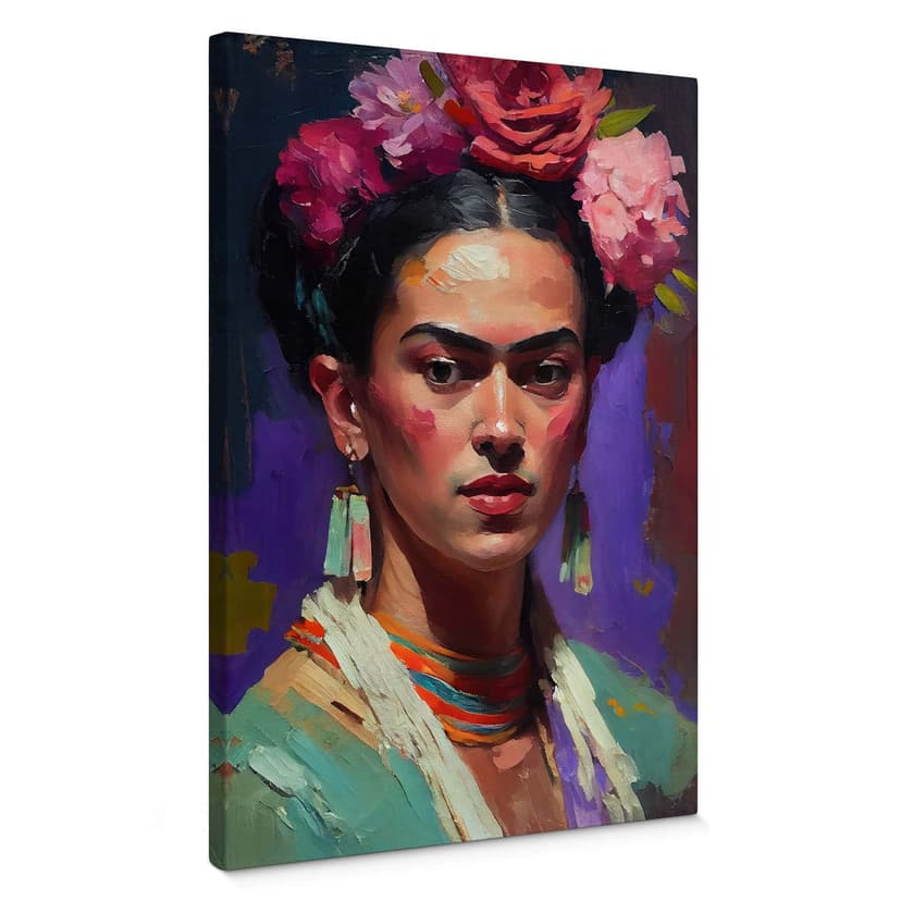 Obraz na płótnie Treechild - Portret Fridy Kahlo