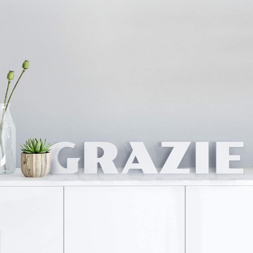 Litera ozdobna 3D Grazie