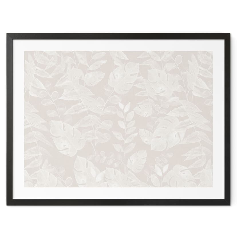 Plakat Botanika Tropical Leaves Beige - Bloomery Decor