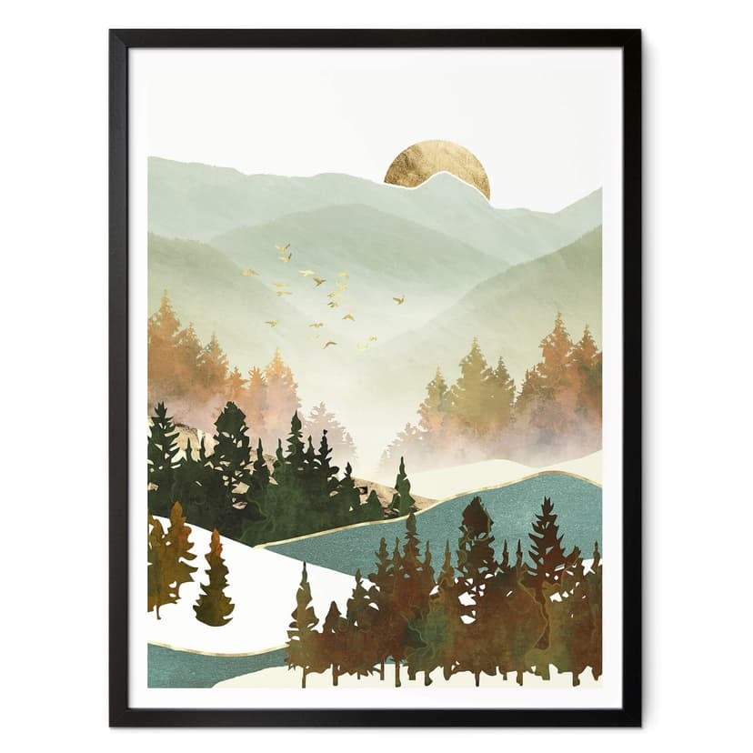 Plakat SpaceFrog Designs - Jesienny poranek