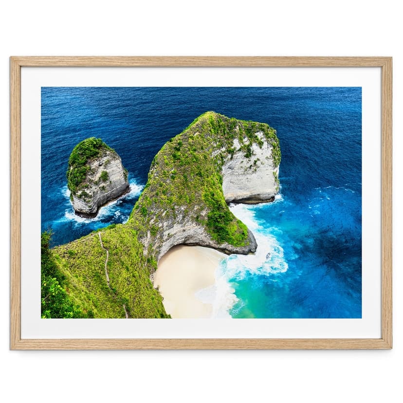 Plakat skalistego wybrzeża Nusa Penida - Hugonnard