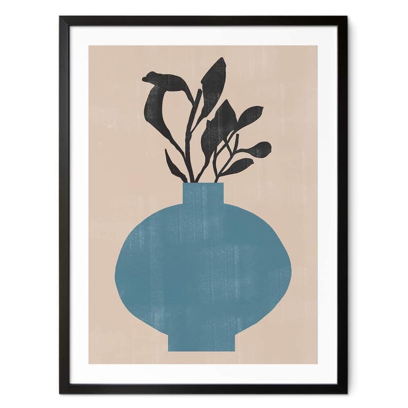 Plakat The Miuus Studio - Wazon z niebieską kulą