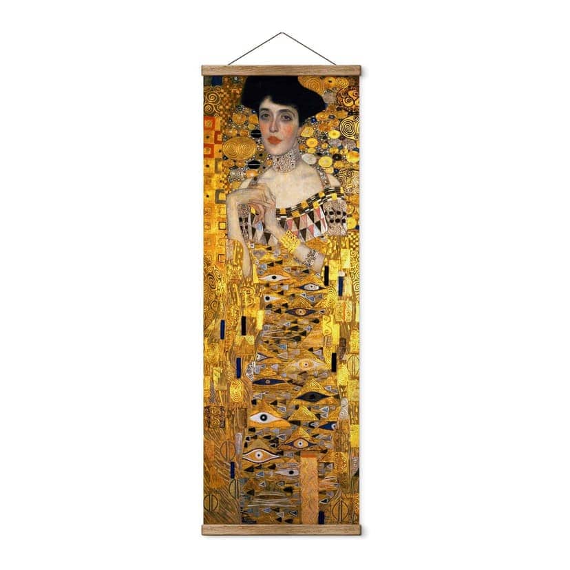 Obraz z tkaniny Klimt - Portret Adele Bloch-Bauer - Panorama