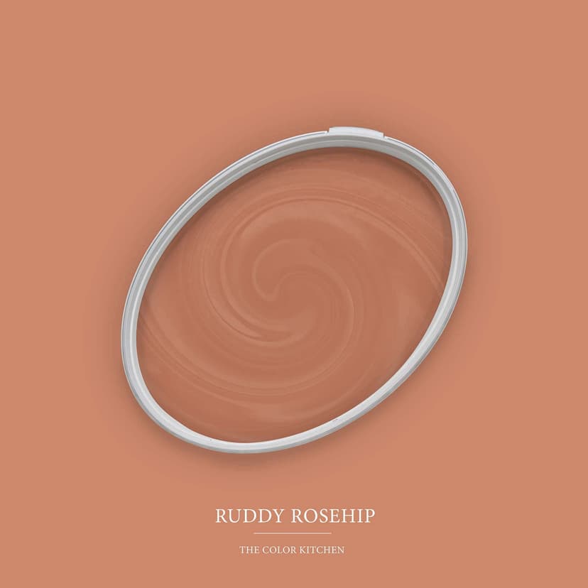 Pomarańczowa farba do ścian i sufitów Silk Matt I Ruddy Rosehip | energetycznie inspirująca | THE COLOR KITCHEN