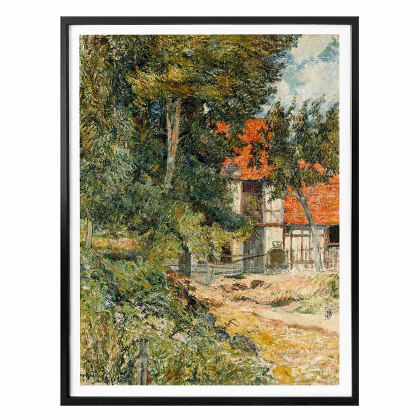 Plakat Gauguin - Dom wiejski w Normandii