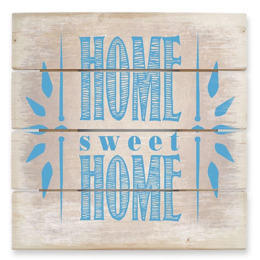 Obraz drewniany Home Sweet Home 2 - 40x41,5 cm