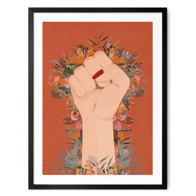 Plakat Treechild - Bunt w morzu kwiatów