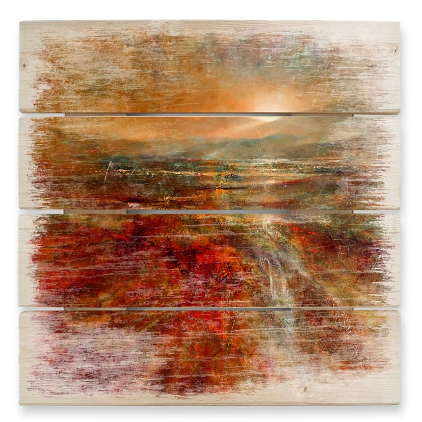 Obraz drewniany Schmucker - Wschód słońca - 40x41,5 cm