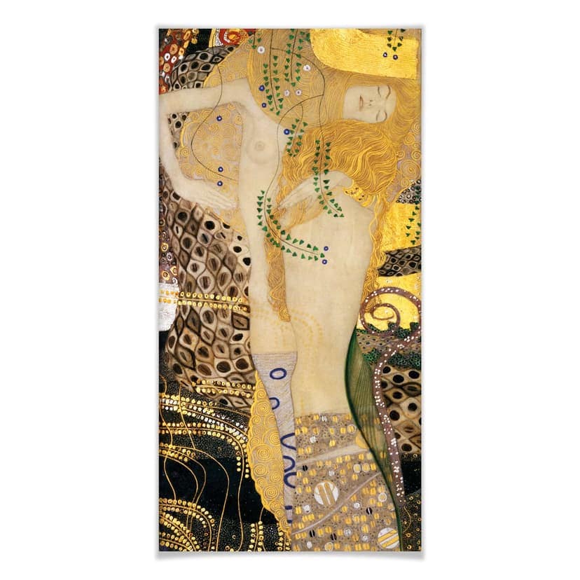 Plakat Klimt - Węże wodne I.