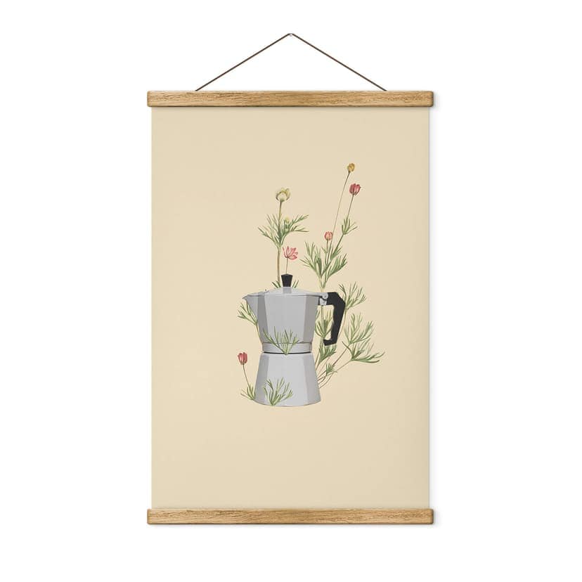 Obraz tkaniny Frida Floral Studio - Mocha Floral