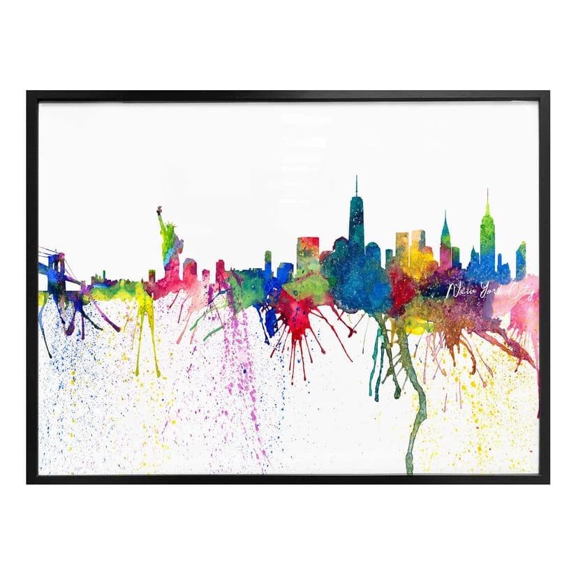 Plakat Bleichner - Akwarela Skyline miasta New York