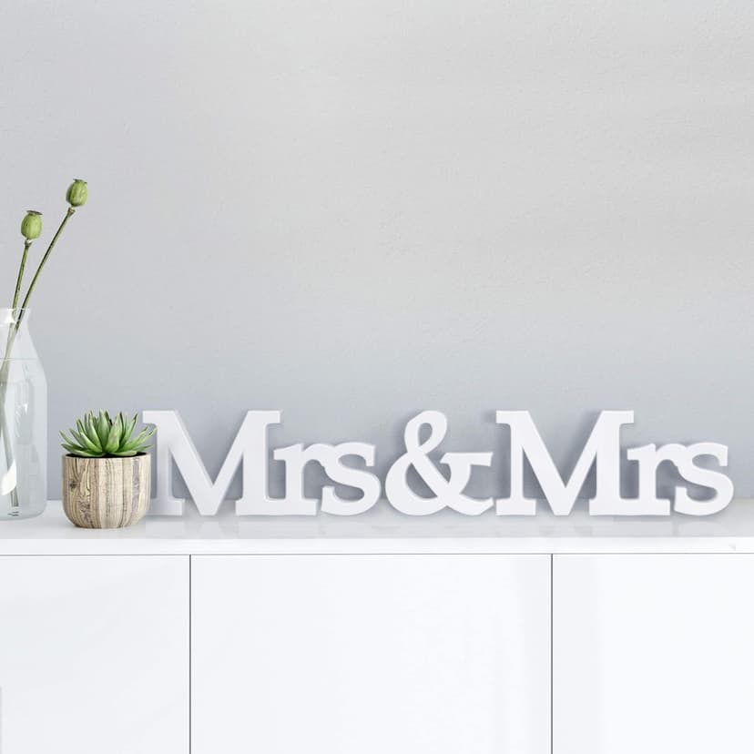 Litery ozdobne 3D Mrs & Mrs serif