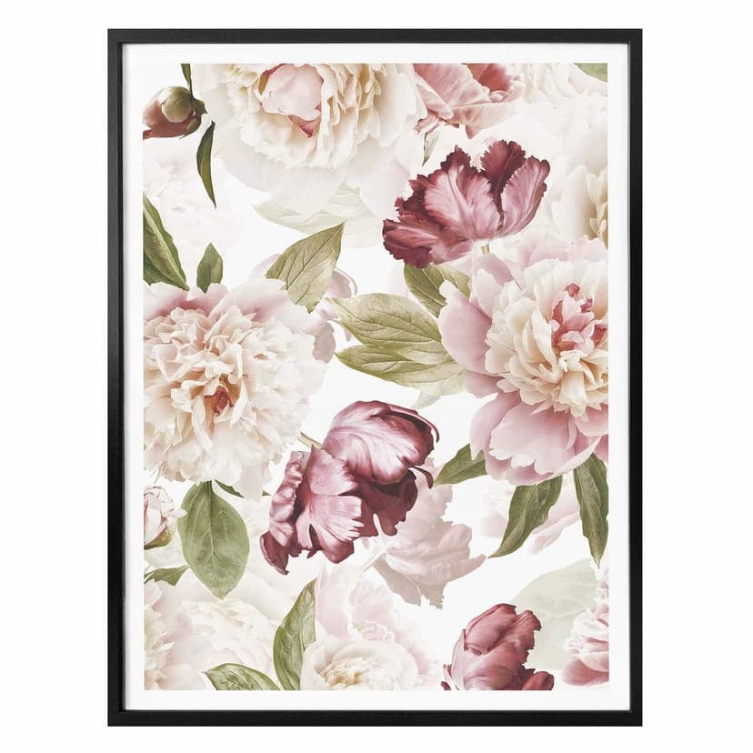 Plakat UN Designs - Kwiaty w stylu vintage