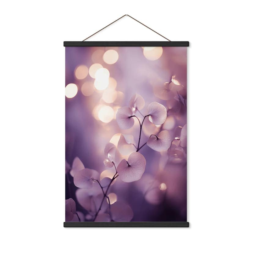 Obraz z tkaniny Delikatna orchidea w kolorze fioletowym - Treechild
