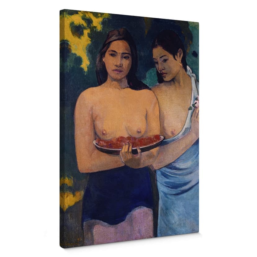 Obraz na płótnie Gauguin - Dwie kobiety z Tahiti