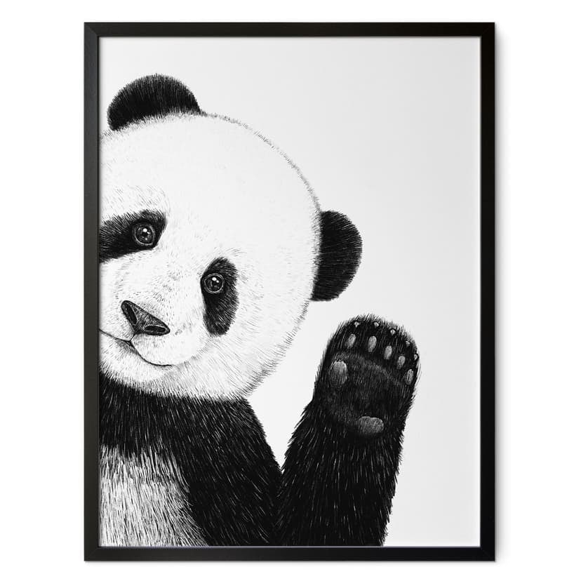 Plakat Machająca Panda - Korenkova