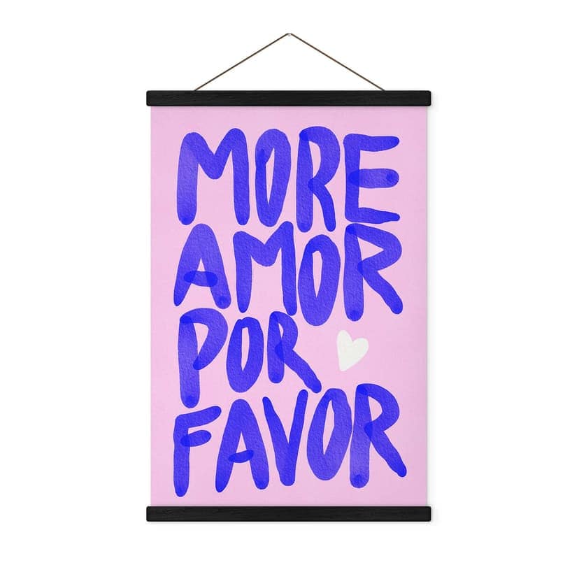 Obraz tkaniny Więcej amor por favor - Bloom