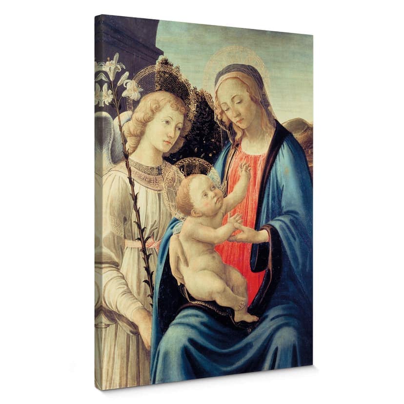 Obraz na płótnie Botticelli - Madonna z dzieciątkiem i aniołem