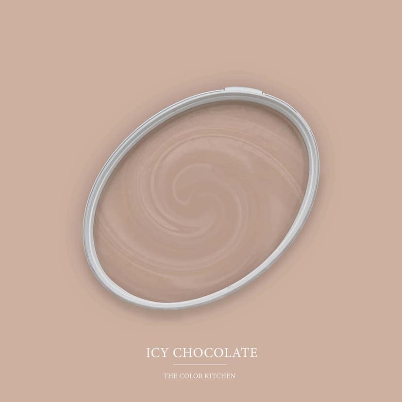 Brązowa farba do ścian satynowy mat I Icy Chocolate | tworzenie przytulnej i spokojnej atmosfery w pomieszczeniu | THE COLOR KITCHEN