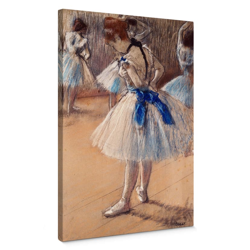 Obraz na płótnie Degas - Tancerka wiążąca kokardę