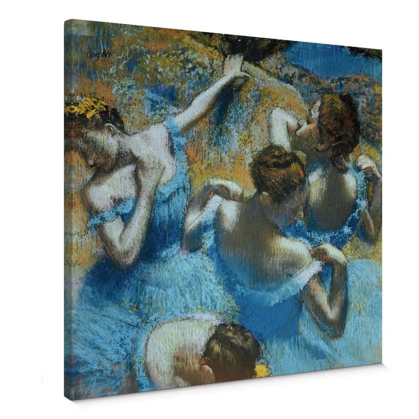Obraz na płótnie Degas - Tancerki w niebieskich strojach