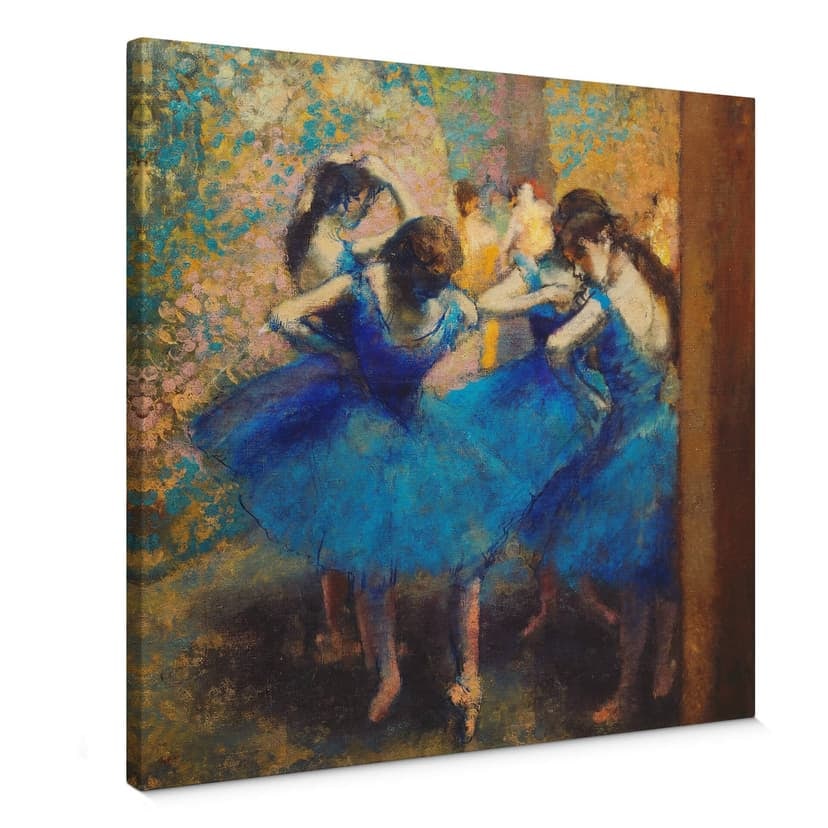 Obraz na płótnie Degas - Niebieskie tancerki