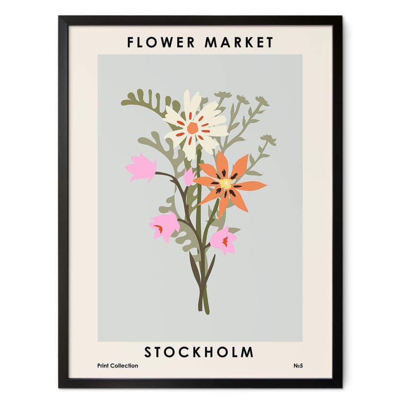 Plakat NKTN - Giełda kwiatowa - Sztokholm