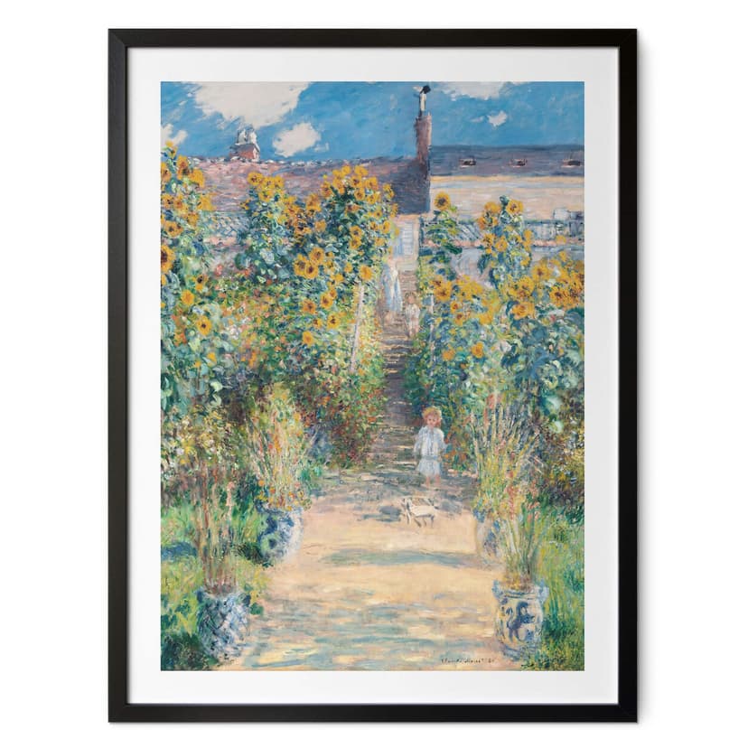 Plakat Monet - ogród Moneta w Vétheuil