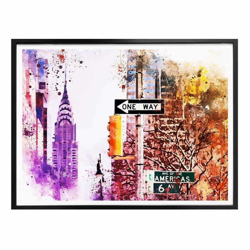 Plakat Hugonnard - Akwarela: Empire State Building