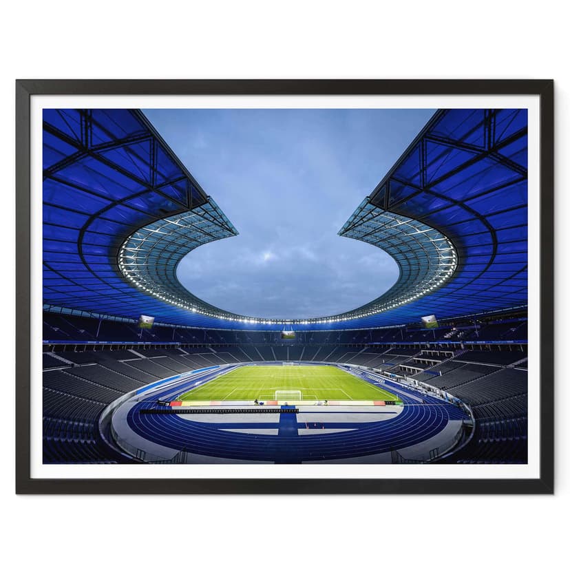 Plakat Hertha BSC Niebieski Stadion Olimpijski