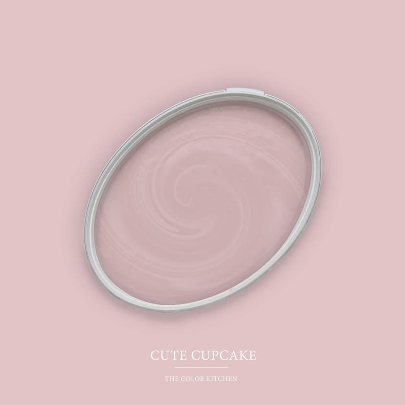 Różowa farba do ścian i sufitów satynowy mat I Cute Cupcake | uspokajająca i zachęcająca atmosfera | THE COLOR KITCHEN