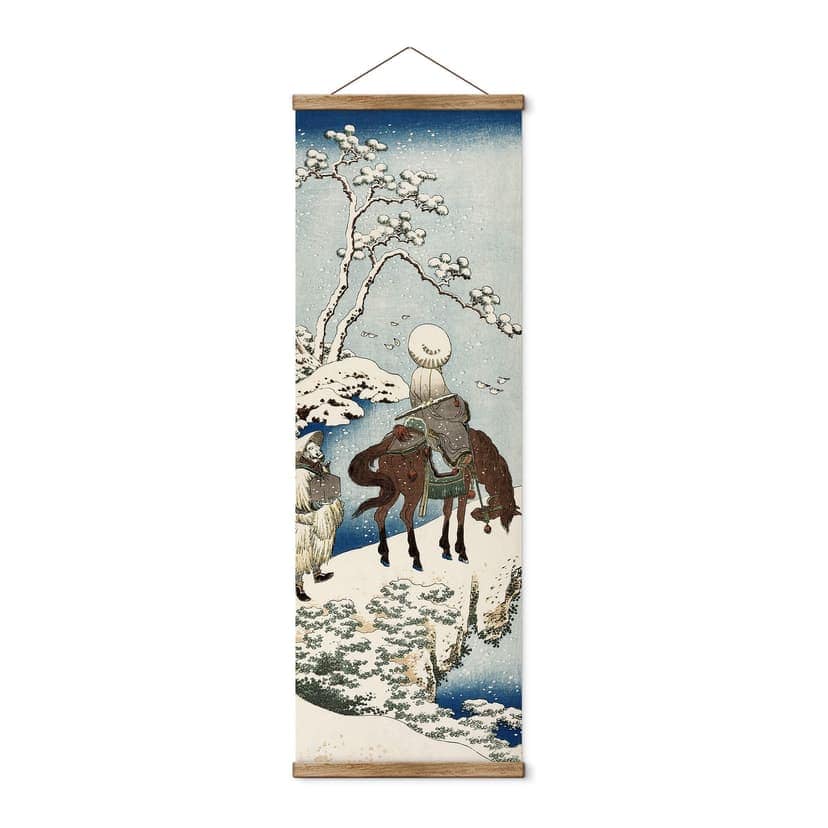 Obraz tkaniny Hokusai - Chiński poeta Su Dongpo - Panorama