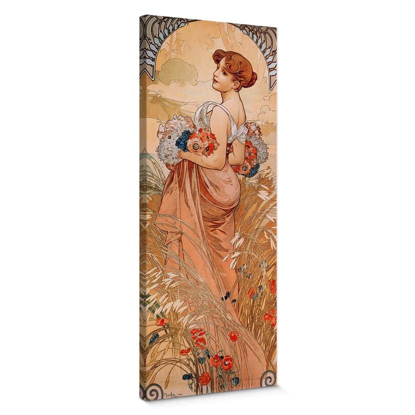 Obraz na płótnie Mucha - Pory roku: Lato 1900