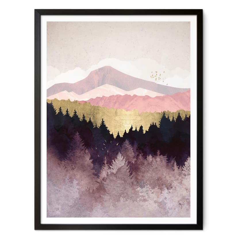 Plakat SpaceFrog Designs - Fioletowy las