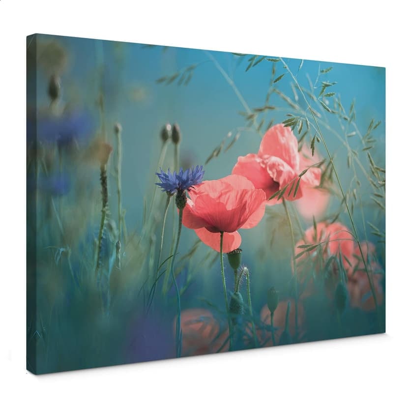 Obraz na płótnie Delgado - Wildflowers Aquamarine