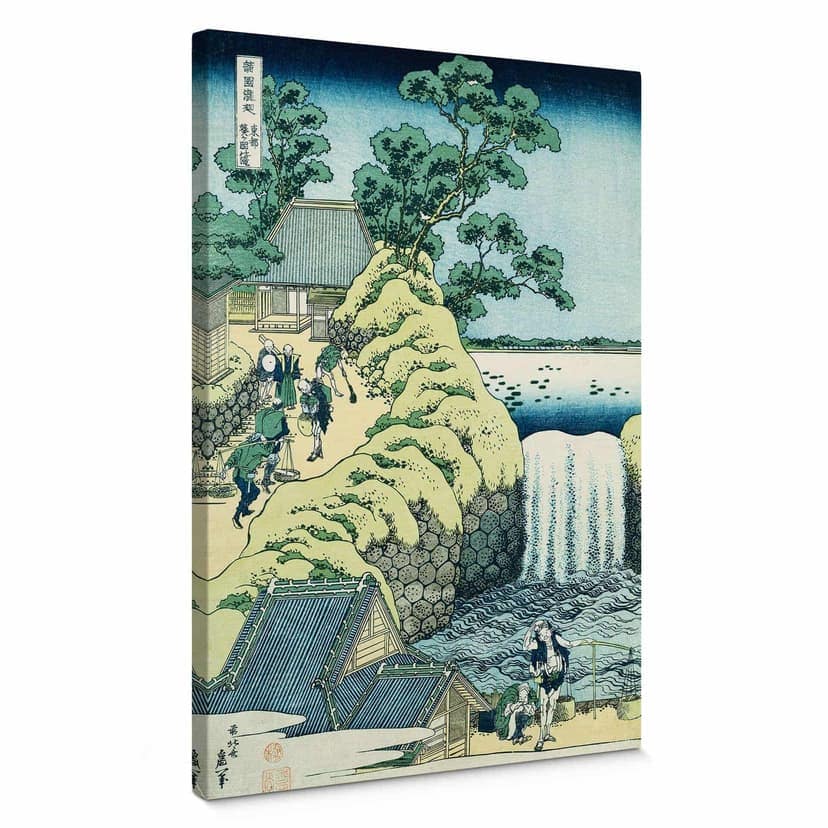Obraz na płótnie Hokusai - Wodospad Aoigaoka