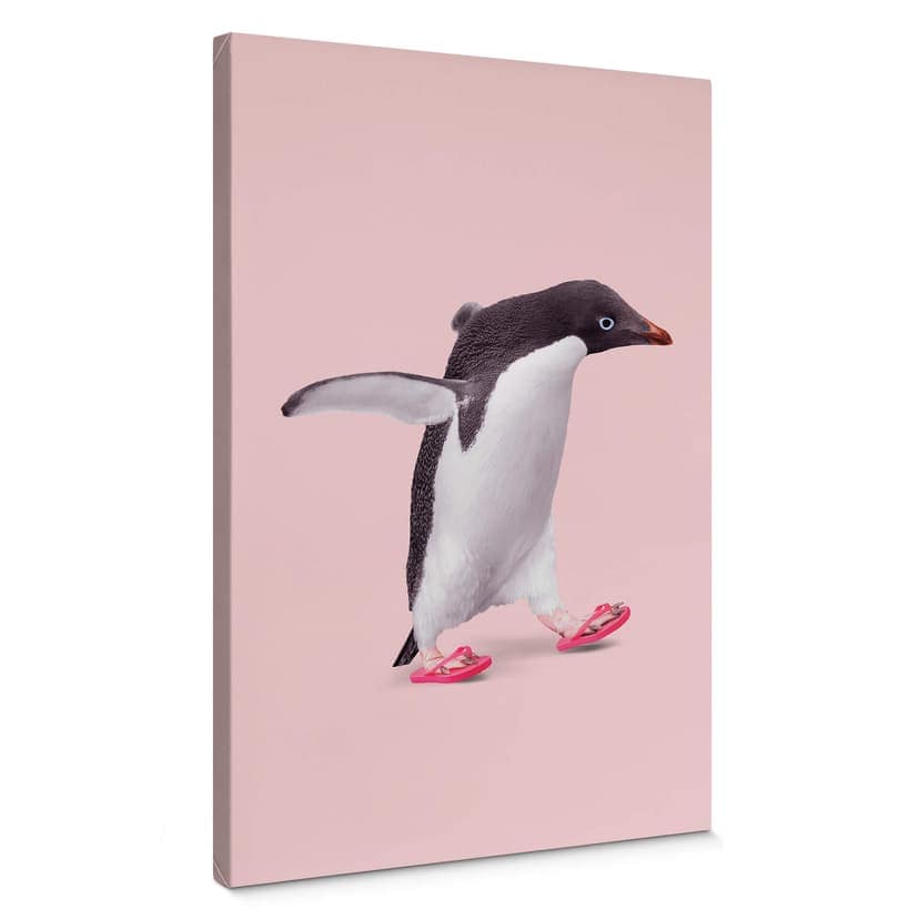 Obraz na płótnie Loose - Flip Flop Penguin