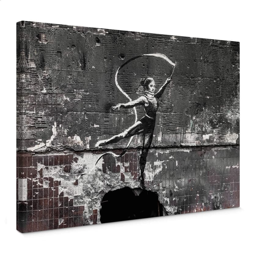 Obraz na płótnie Banksy w Ukrainie - Tancerka akrobatyczna