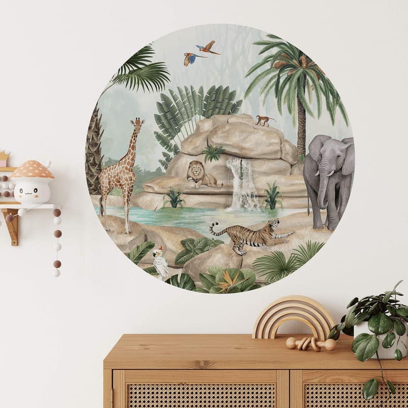Naklejka na ścianę Kikki Belle - Jungle paradise - okrągła