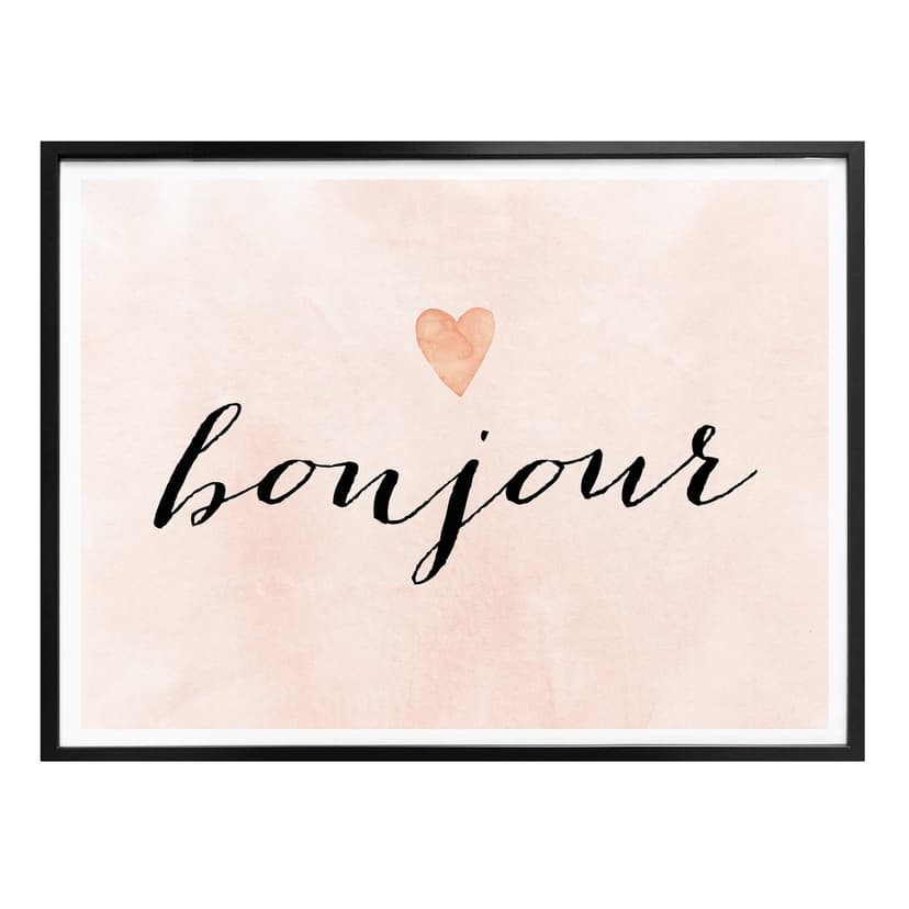 Plakat Confetti & Cream - Bonjour
