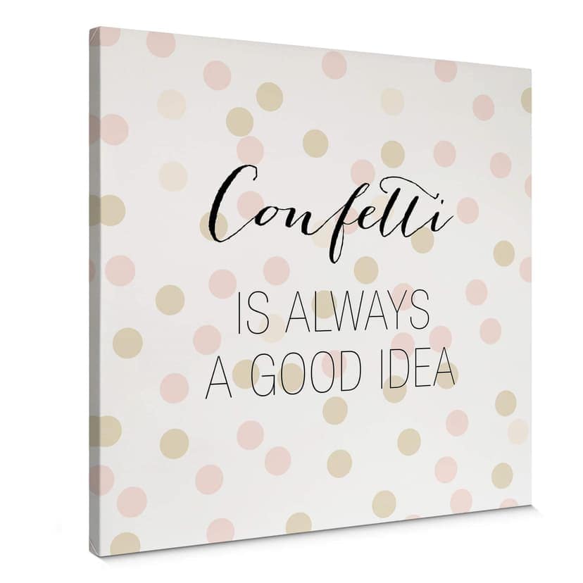 Obraz na płótnie Confetti & Cream - konfetti to zawsze dobry pomysł