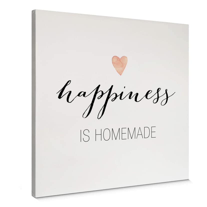 Obraz na płótnie Confetti & Cream - Happiness is homemade - Square
